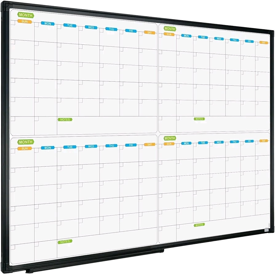 New JILoffice Calendar Whiteboard 4 Months