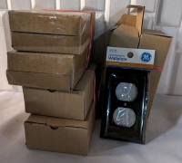 6 New General Electric Brown Wallplate 6 Packs..