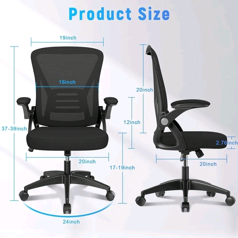 Naspaluro Ergonomic Office Chair - Black