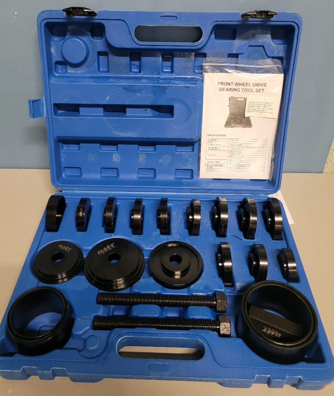 New - OMT Front Wheel Drive Bearing Tool Set in Case . Bearing Removal Adapter Puller