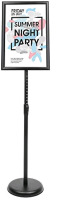 New - YIYO Adjustable Pedestal Poster Sign Stand w/11" x 17" Advertising Board