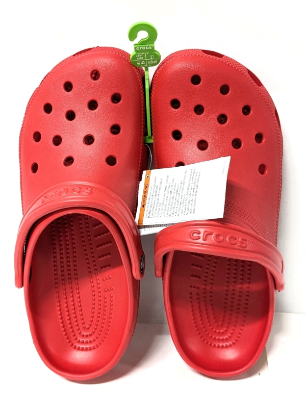 New CROCS Classic Clogs Size M9/W11 : Varsity Red