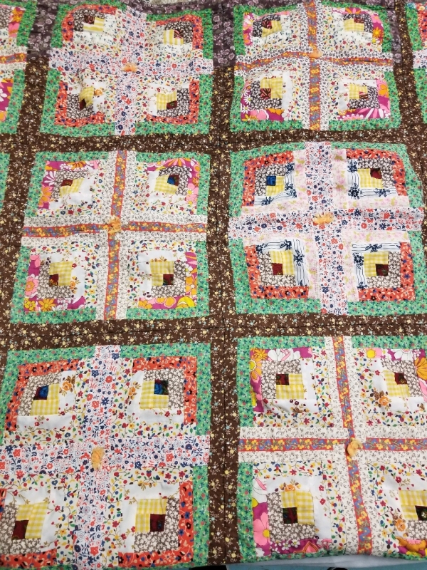 Vintage handmade double sided quilt