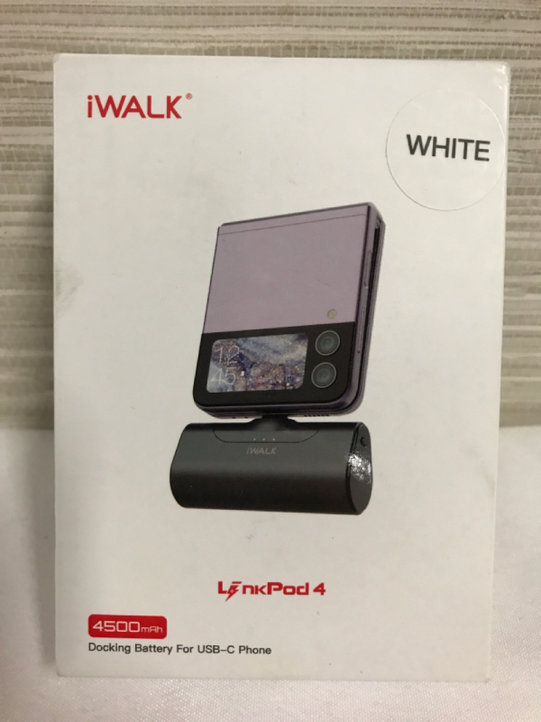 New iWALK LinkPod 4 4500amh Docking Battery for UBS Phone untested