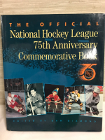 National Hockey League 75th Anniversary Commemorative Book HC pages intact