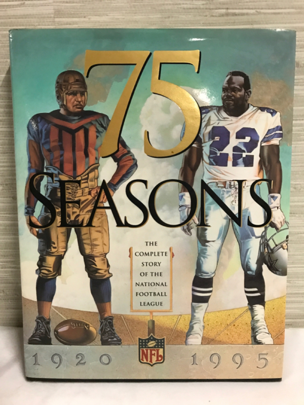 The Complete Story of the National Football League 75 Seasons 1920-1995 HC pages intact