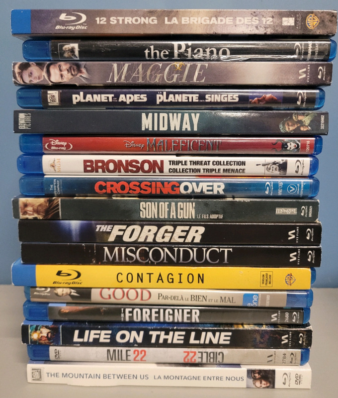 Blu-Ray DVD Movie Lot , 17 Blu-Ray Movies . Various Titles