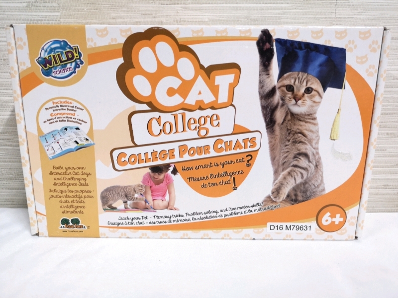 New Wild Science Cat College - Measure your pet's Physical and Mental Skills - for Ages 6+