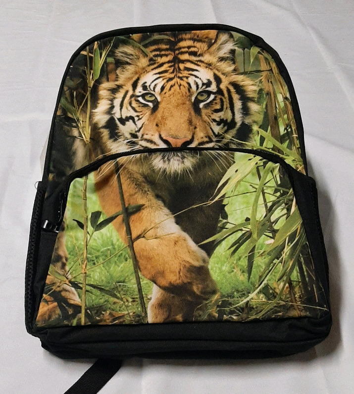 Bengal Tiger Backpack 16 x 12 x 4"