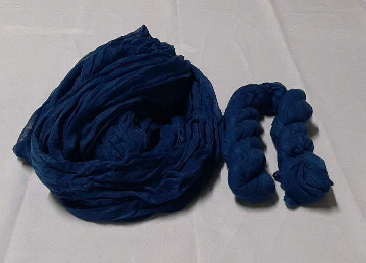 2 Boho Cotton Cheesecloth Fabric Runners Table Runner Royal Blue 36" x10FT