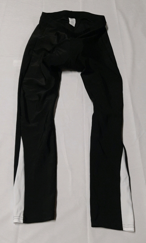 Mens Black Cycling Leggings Size XL Fully Padded