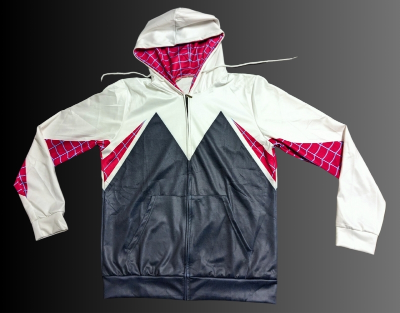 New SPIDER-GWEN Style Zip-Up Hoodie (Ladies Size Medium/Large?)