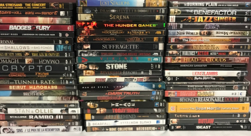 DVD Movie Lot . 60 DVD Movies / TV Shows . Various Titles