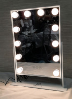 Fenchilin Lighted Makeup Mirror with 360 Rotation Mirror is 11.75 x 16.25"