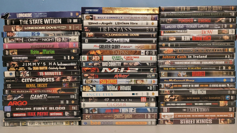 DVD Movie Lot . 60 DVD Movies / TV Shows . Various Titles