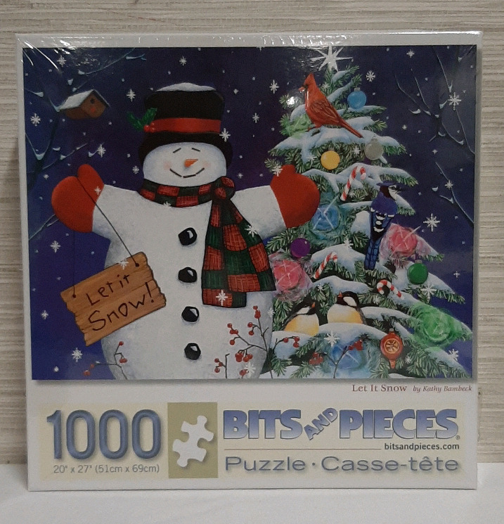 Bits and Pieces 1000 Piece Jigsaw Puzzle Let it Snow