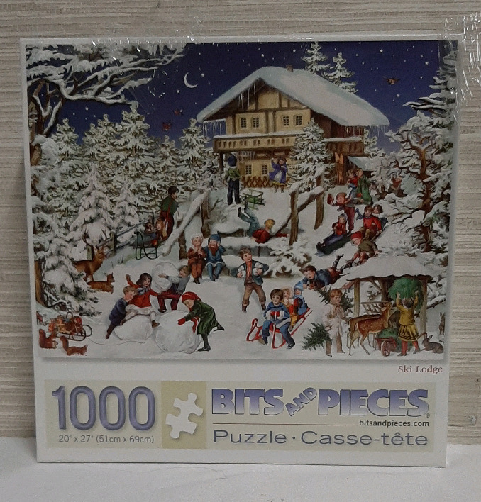 Bits and Pieces 1000 Piece Jigsaw Puzzle Ski Lodge