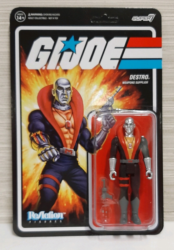 G I JOE Destro Weapons Supplier by ReAction Figures