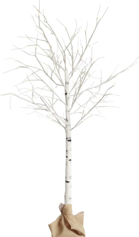 6 ft light up Birch Tree for decoration