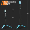 New - GoGonova Rechargeable Work Light with Stand, Cordless Work Light with Triple LED Lamps - 2