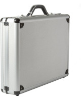 New Alpine Swiss Aluminum Attache Case Padded Laptop Briefcase Combo Lock Hard Sided
