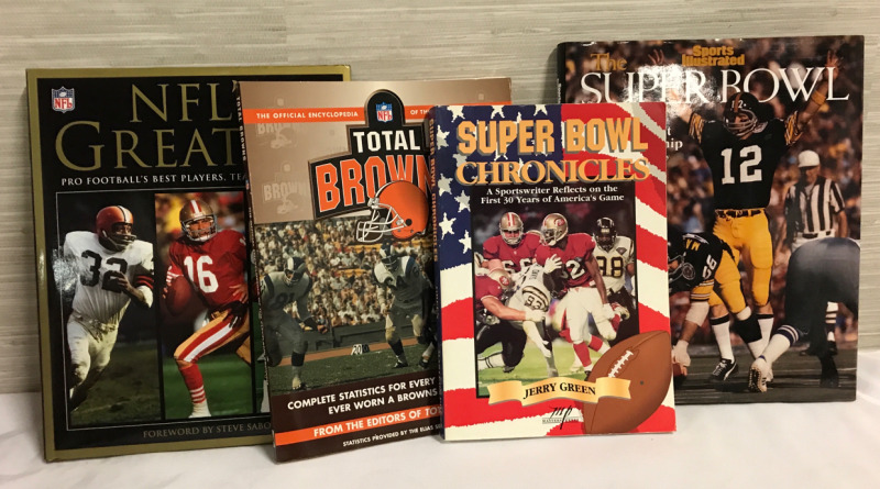 NFL’s Greatest Super Bowl HC Super Bowl Chronicles Total Browns SC all pages intact