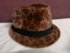 Animal Print Fedora Hat & Ladies Dress Shoes - Patent Leather - 5