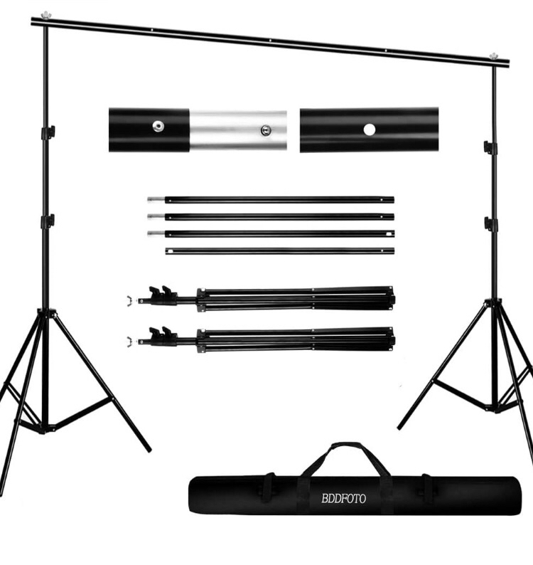 Backdrop Stand Kit, BDDFOTO 6.5x10ft/2x3m