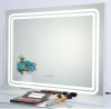 SHOWTIMEZ Large Vanity Mirror with Bright Double LED Backlit Light Strip, 27.5" W x 21.5" H As Is