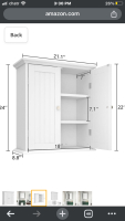 New ChooChoo Bathroom Wall Cabinet, Over The Toilet Space Saver Storage Cabinet