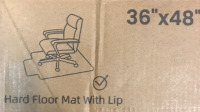 Hard Plastic Floor Mat With Lip 36&rdquo;x48&rdquo;