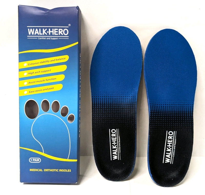 New Walk Hero Orthotic Insoles Men's 7-7.5