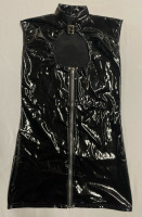 NEW faux leather mini dress with buckle collar size 2XL
