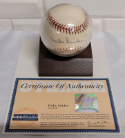 Duke Snider Brooklyn Dodgers Signed Baseball w/COA by Steiner Sports Memorabilia