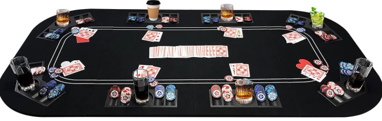 New YUZPKRSI 3 in 1 Poker Table Top