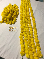 10 Garlands of Yellow Flowers each 5 ft long