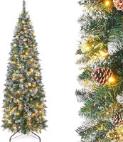 New Homde Decoway Series 6ft Christmas Light up Tree - Flocked