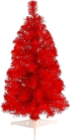 Red Artificial Christmas Tree 5-6 ft Tall