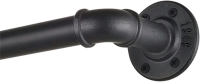 New - 1" Industrial Curtain Rod, Curtain Rod for Windows 72" - 144" , Pipe Wrap Around Curtain Rod