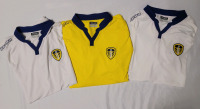 LEEDS United FC 2015/2016 Home & Away Football Jerseys , 3 Jerseys . Pre-owned