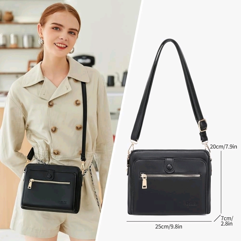 New OSLEI Crossbody Bag for Women : Super Soft & Smooth Vegan Handbag Purse