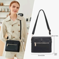 New OSLEI Crossbody Bag for Women : Super Soft & Smooth Vegan Handbag Purse