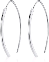 New SLUYNZ 925 Sterling Silver Bar Dangle Earrings