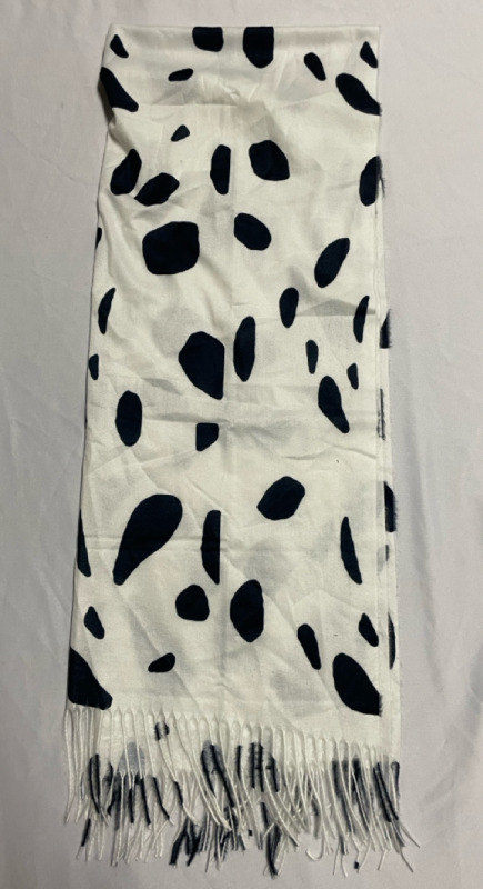 NEW Dalmatian style soft winter scarf