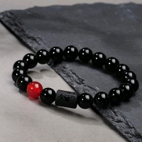 2 New Zodiac LEO Horoscope Bracelets 18cm Stretchy Band + Polished Natural Stones