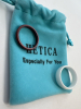 White Ceramic & Size 9 Band Rings HETICA