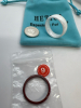 White Ceramic & Size 9 Band Rings HETICA - 4