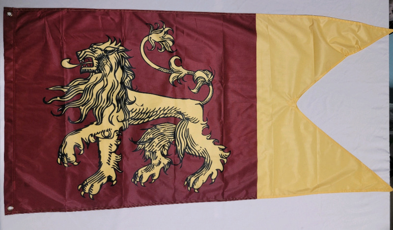 Game of Thrones ' House Lannister ' Flag . "A Lannister always pays his debts."