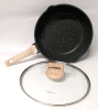 New CAROTE Essential Woody Granite Non-Stick 4.5qt Saute Pan w Lid - 2