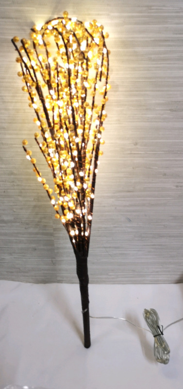Artificial Plant with LED Lights - Working